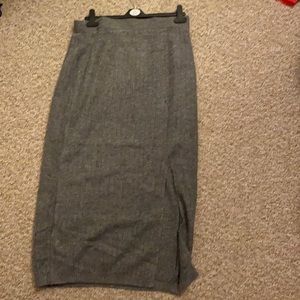 Midi cashmere sweater skirt